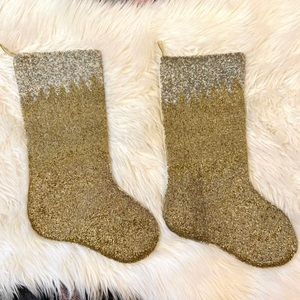 Pier One 1 Lot of 2 Beaded Glam Stockings